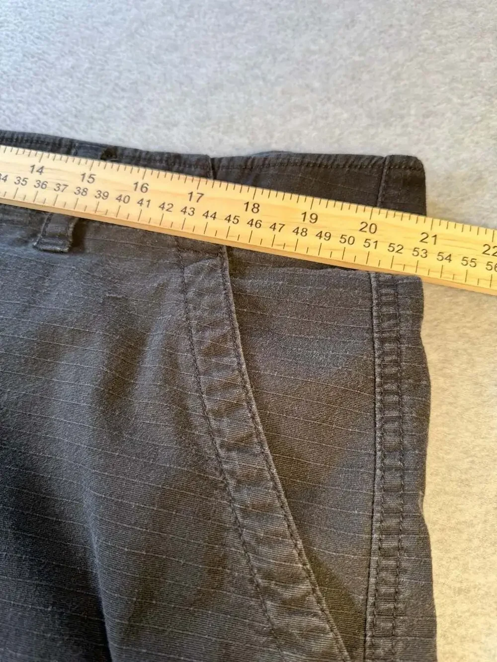 Wear First Men's Lightweight Ripstop Stretch Cargo Shorts Black